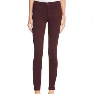 4/$25 J Brand Skinny Merlot Burgundy Jeans Pants Sz 27